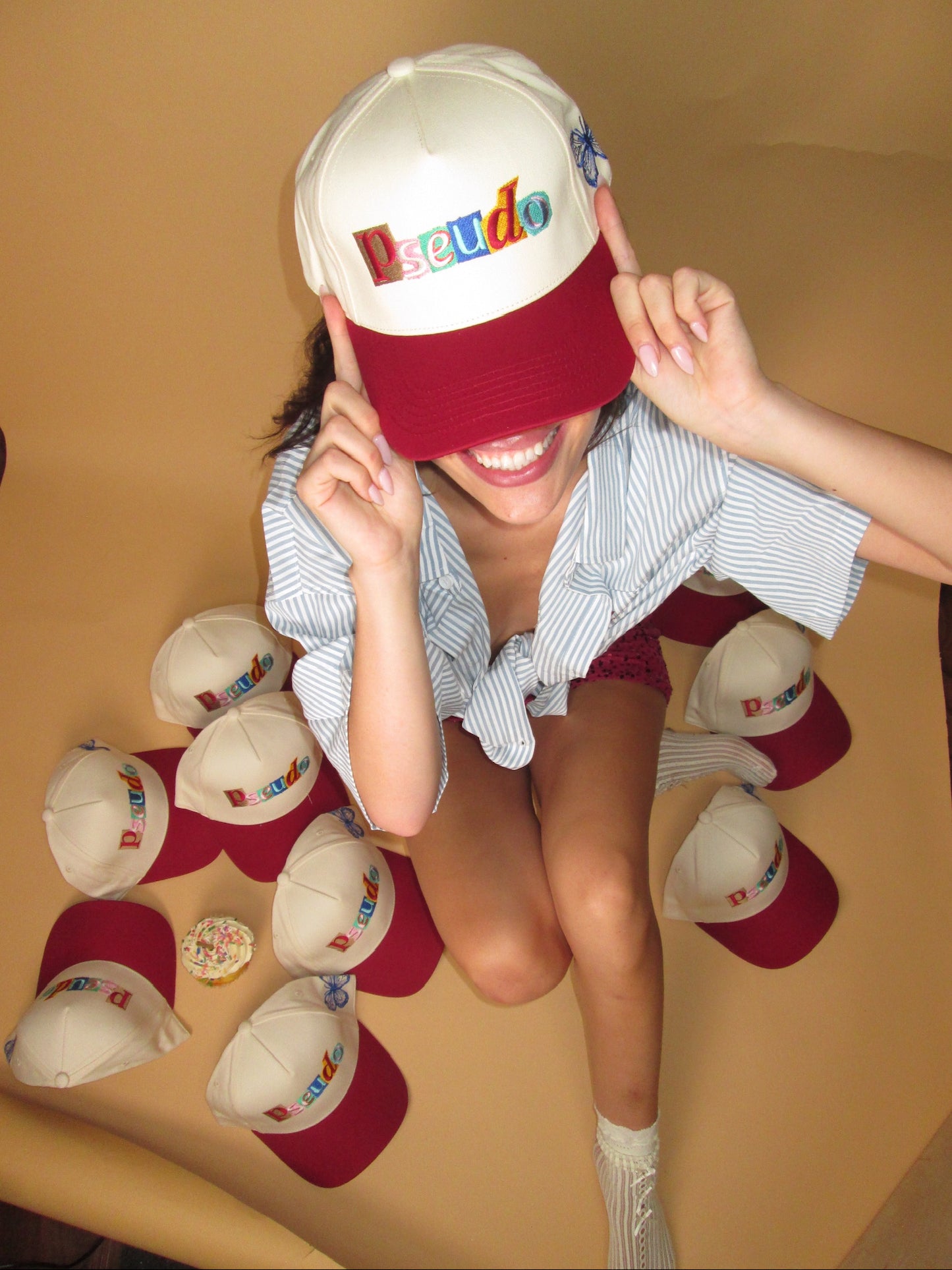 Pseudo Stitch Celebratory Trucker Hat