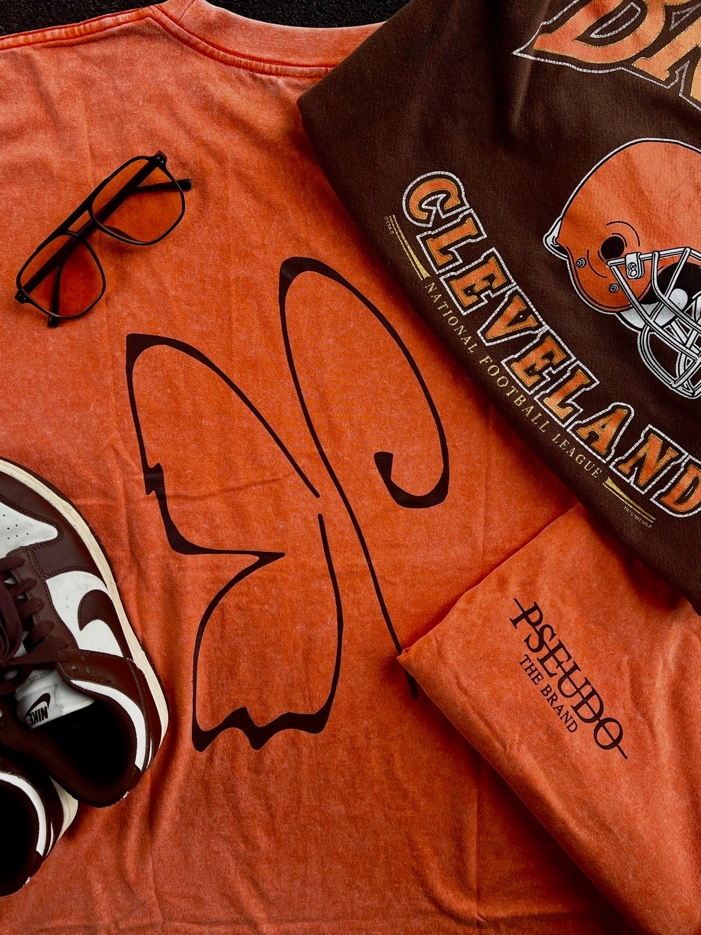 Companion Tee: Orange & Brown