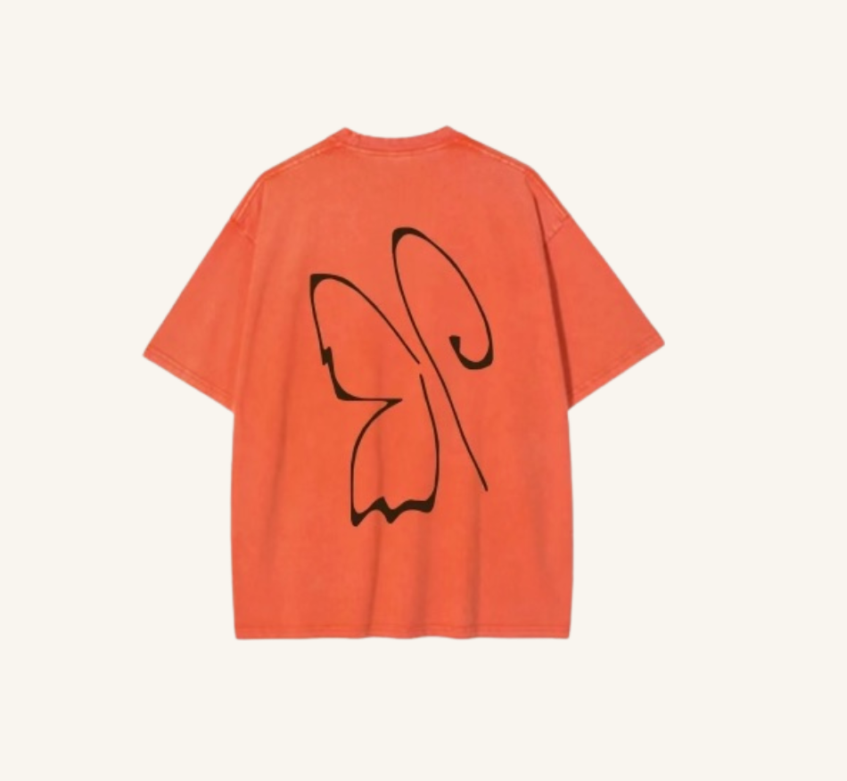 Companion Tee: Orange & Brown