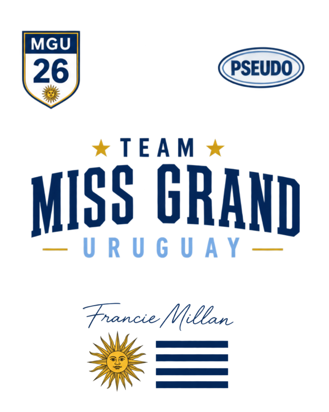 Miss Grand Uruguay Tee 🇺🇾☀️👑