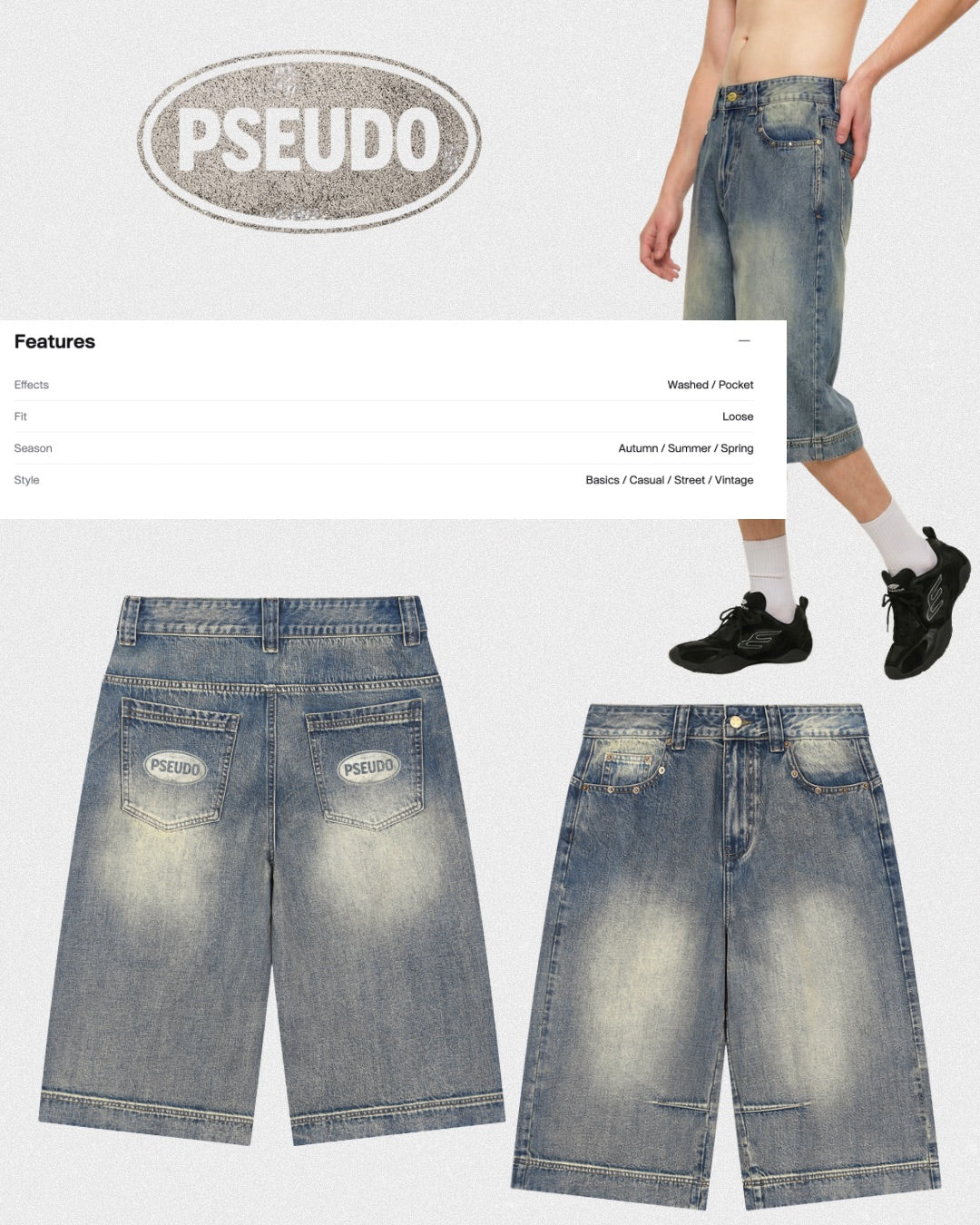 Vintage Denim Capris