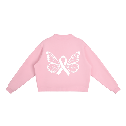 Breast Cancer Awareness: Club Pink Mock Neck Crew