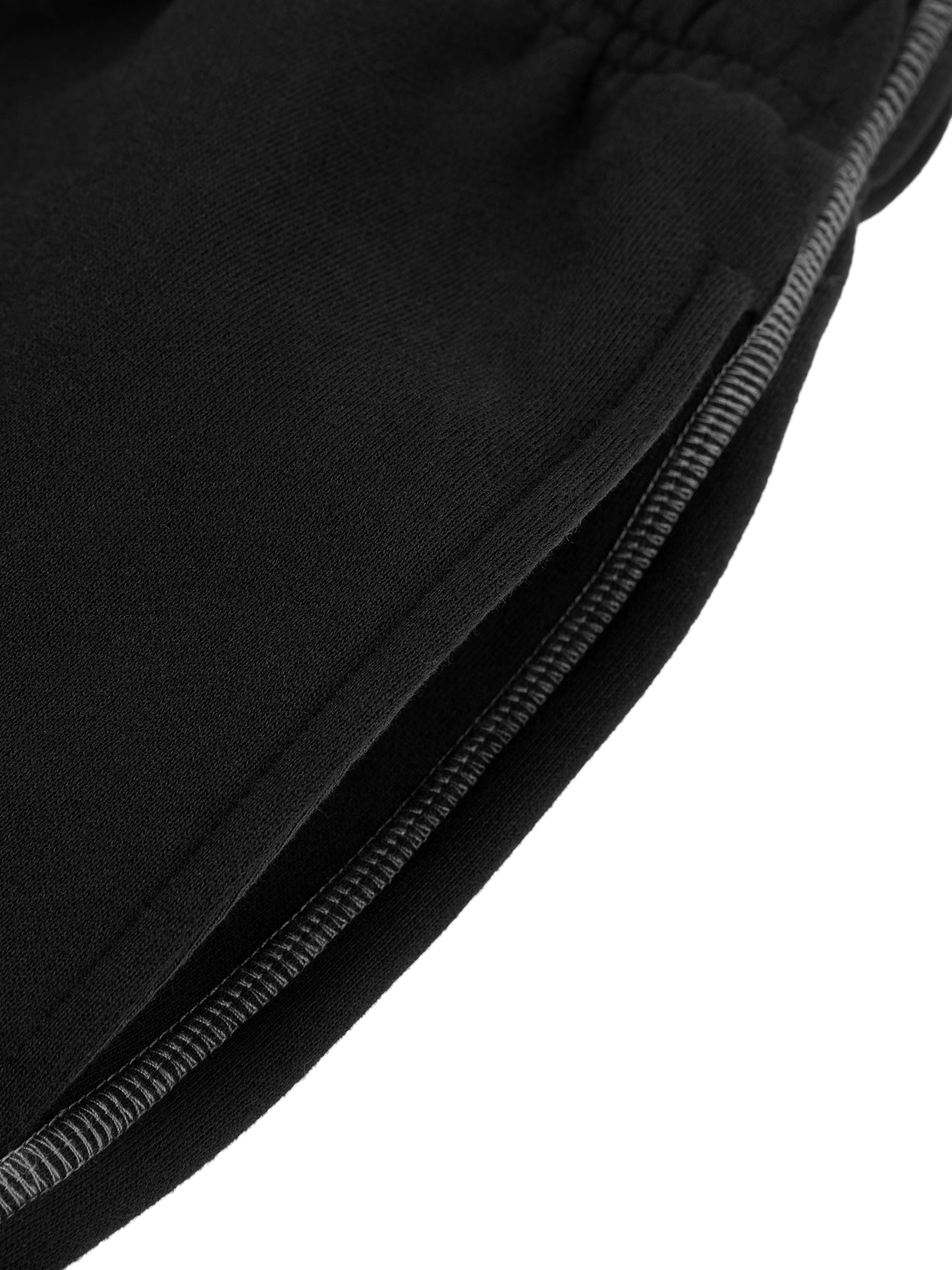 Black Contrast-Stitched Sweatpants