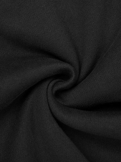 Black Contrast-Stitched Sweatpants
