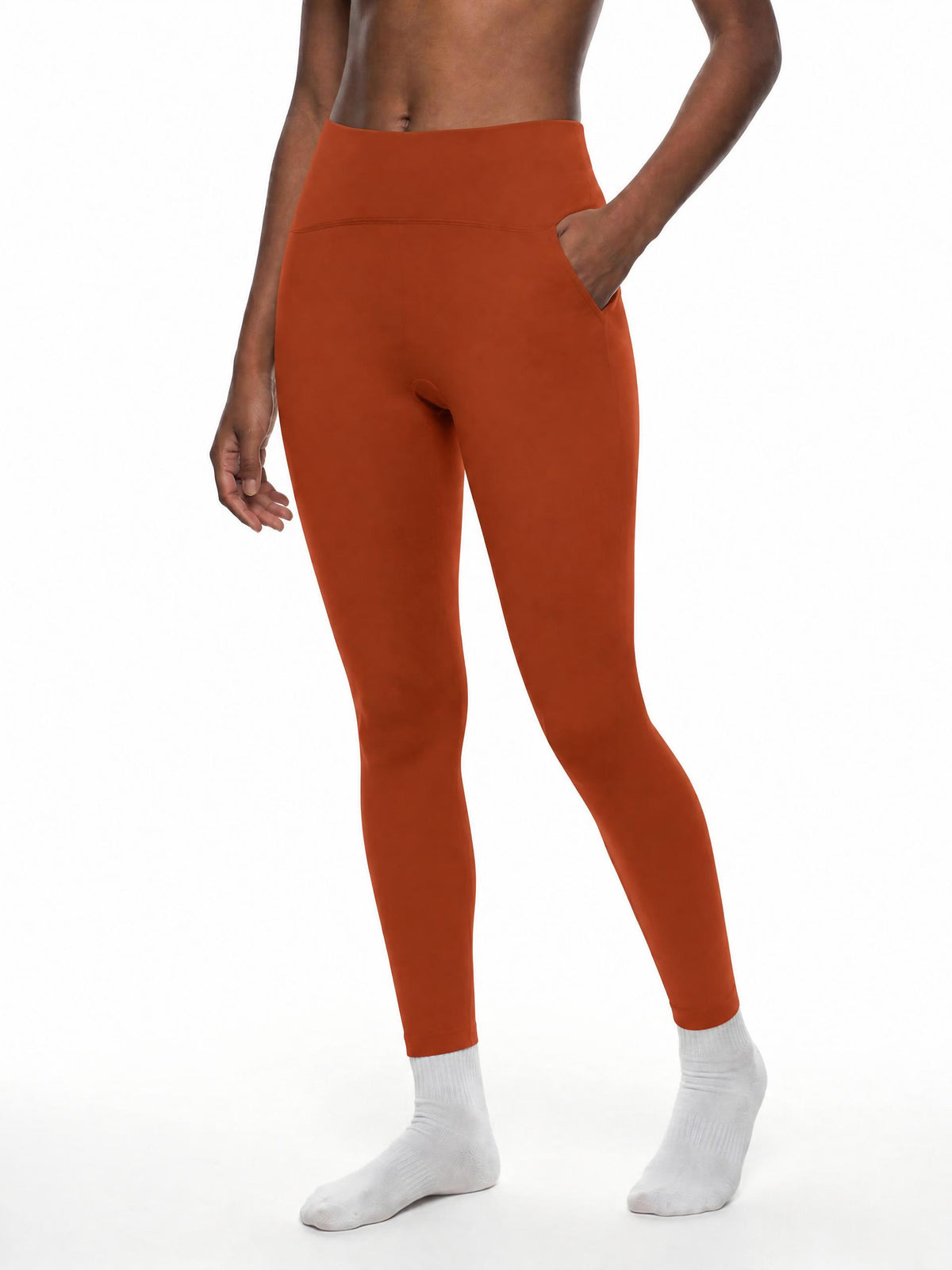 The Fallwell Sculpt Leggings in Rust