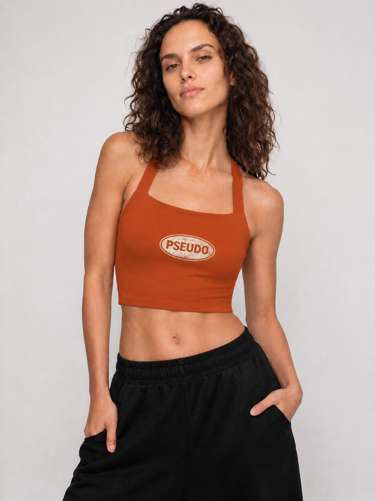 The Fallwell Sculpt Set Halter Top